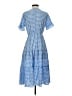 Southern Tide Checkered-gingham Blue Casual Dress Size S - photo 2