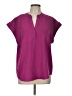 Cynthia Steffe 100% Polyester Purple Short Sleeve Blouse Size L - photo 1