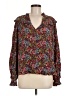 Boden Floral Brown Long Sleeve Blouse Size 8 - photo 1