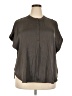 Old Navy 100% Polyester Gray Short Sleeve Blouse Size 2X - photo 1