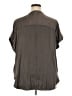 Old Navy 100% Polyester Gray Short Sleeve Blouse Size 2X - photo 2