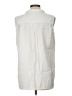 North Style 100% Lyocell White Sleeveless Button-Down Shirt Size L - photo 2