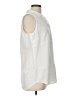 North Style 100% Lyocell White Sleeveless Button-Down Shirt Size L - photo 4