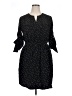 Mossimo 100% Polyester Polka Dots Black Casual Dress Size XL - photo 1