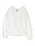 Forever 21 100% Nylon Solid White Pullover Sweater Size 13 - 14 - photo 1