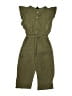Art Class Solid Green Jumpsuit Size 7 - 8 - photo 1