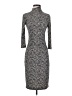 Jacques Moret Animal Print Gray Black Cocktail Dress Size S - photo 1