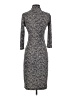 Jacques Moret Animal Print Gray Black Cocktail Dress Size S - photo 2