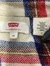 Levi's Plaid Red Long Sleeve Button-Down Shirt Size M - photo 7