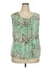 Jones Studio Green Sleeveless Blouse Size 2X - photo 1