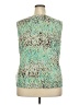 Jones Studio Green Sleeveless Blouse Size 2X - photo 2