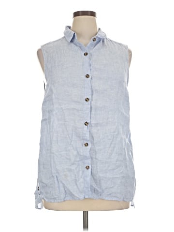 Jones New York Sleeveless Button-Down Shirt (view 1)