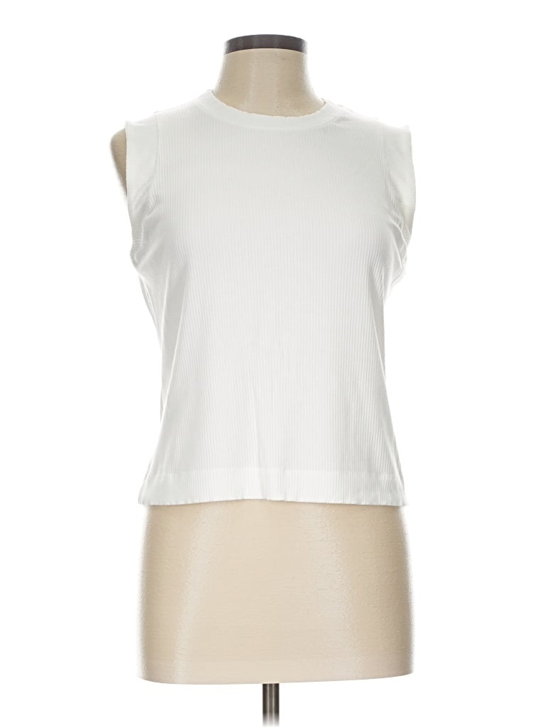 Pre-owned Ophelia Roe Sleeveless T-shirt In Ivory