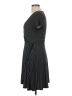 Soprano Polka Dots Gray Casual Dress Size L - photo 5