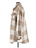 Love Tree 100% Polyester Checkered-gingham Tan Coat Size L - photo 5