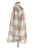 Love Tree 100% Polyester Checkered-gingham Tan Coat Size L - photo 4