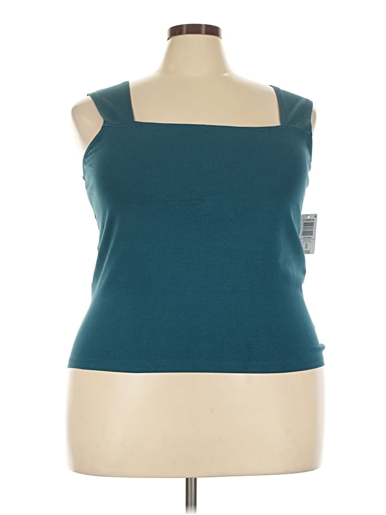 Torrid Tank Top Teal Strapless Neckline Tops