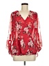 Kut from the Kloth 100% Polyester Red 3/4 Sleeve Blouse Size M - photo 1