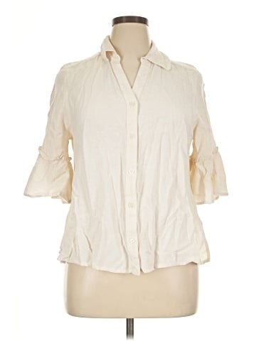 Venus 3/4 Sleeve Button-Down Shirt (view 1)