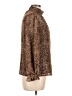 1.State 100% Polyester Animal Print Brown Long Sleeve Blouse Size L - photo 4