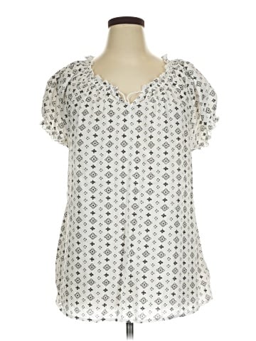 Ellos Short Sleeve Blouse (view 1)