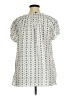 Ellos 100% Cotton Silver Short Sleeve Blouse Size 14 - photo 2