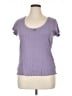 Torrid 100% Cotton Purple Short Sleeve Top Size 1X Plus (1) - photo 1
