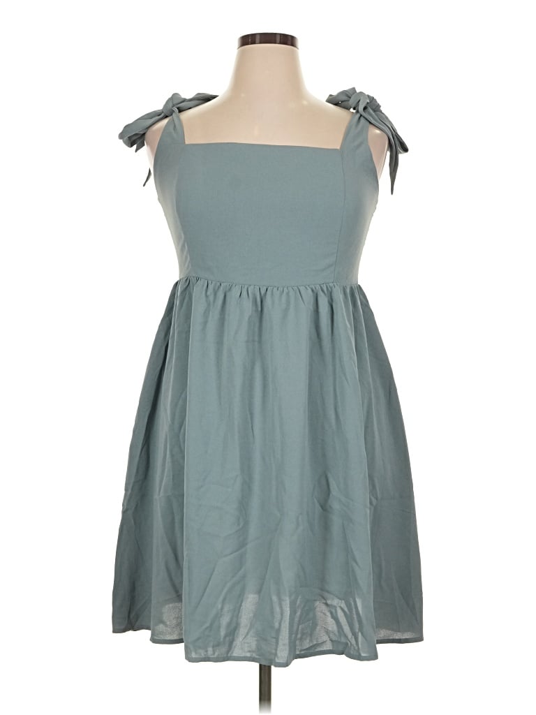 Pre-owned Anrabess Casual Dress In Teal