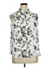 Elle 100% Polyester Floral Silver Sleeveless Blouse Size XL - photo 1
