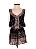 Ecote 100% Viscose Rayon Paisley Black Romper Size S - photo 1