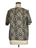 Notations 100% Polyester Paisley Black Short Sleeve Blouse Size 16 - photo 1
