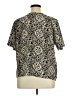Notations 100% Polyester Paisley Black Short Sleeve Blouse Size 16 - photo 2
