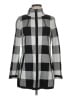 Adrienne Vittadini Checkered-gingham Gray Coat Size M - photo 1