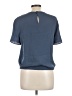 Giorgio Armani 100% Silk Blue Short Sleeve Top Size EU 44 / US 14 - photo 2