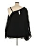 Torrid 100% Polyester Black 3/4 Sleeve Blouse Size 3X Plus (3) - photo 2