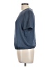 Giorgio Armani 100% Silk Blue Short Sleeve Top Size EU 44 / US 14 - photo 5