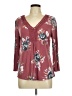 Daniel Rainn Burgundy 3/4 Sleeve Blouse Size M - photo 1