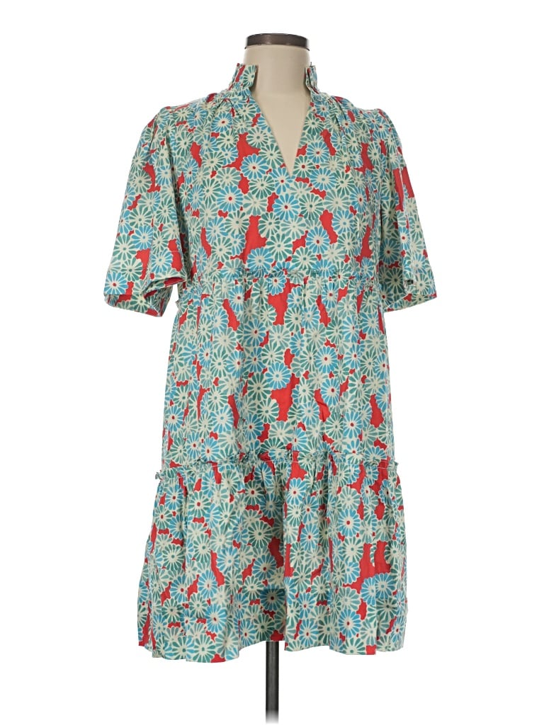 Pre-owned Tuckernuck Casual Dress In Teal