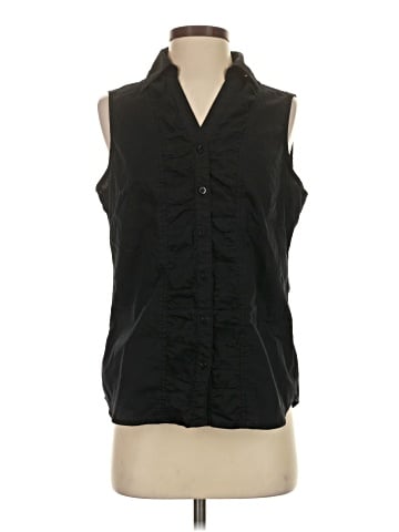 Fashion Bug Sleeveless Button-Down Shirt (view 1)