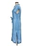 Lush 100% Rayon Blue Casual Dress Size M - photo 5