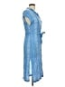 Lush 100% Rayon Blue Casual Dress Size M - photo 4