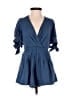 C/MEO Collective 100% Cotton Solid Blue Romper Size XXS - photo 1