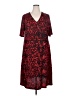 North Style Paisley Red Casual Dress Size 18W - photo 1