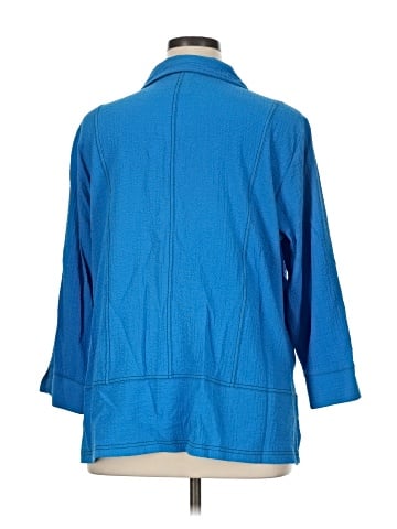 Ali Miles 3/4 Sleeve Button-Down Shirt (view 2)