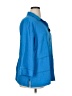 Ali Miles Blue 3/4 Sleeve Button-Down Shirt Size XL - photo 4