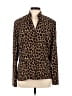 DressBarn Animal Print Brown Blazer Size L - photo 1