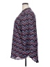 Cato 100% Polyester Chevron-herringbone Blue 3/4 Sleeve Blouse Size 18/20W - photo 5