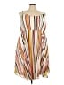 Torrid 100% Polyester Stripes Tan Casual Dress Size 4X Plus (4) - photo 1