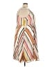 Torrid 100% Polyester Stripes Tan Casual Dress Size 4X Plus (4) - photo 4