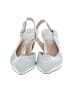 27 EDIT 100% Leather White Heels Size 8 1/2 - photo 2